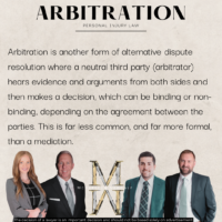 What is "Arbitration" in Personal Injury Law?