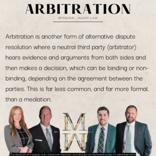 What is "Arbitration" in Personal Injury Law?