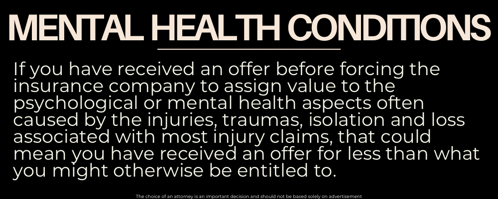 MENTAL HEALTH CONDITIONS