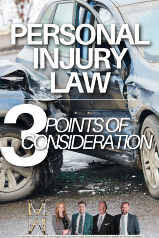 Personal injury law-3 points of consideration