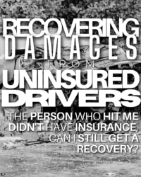 Recovering Damages from Uninsured Drivers