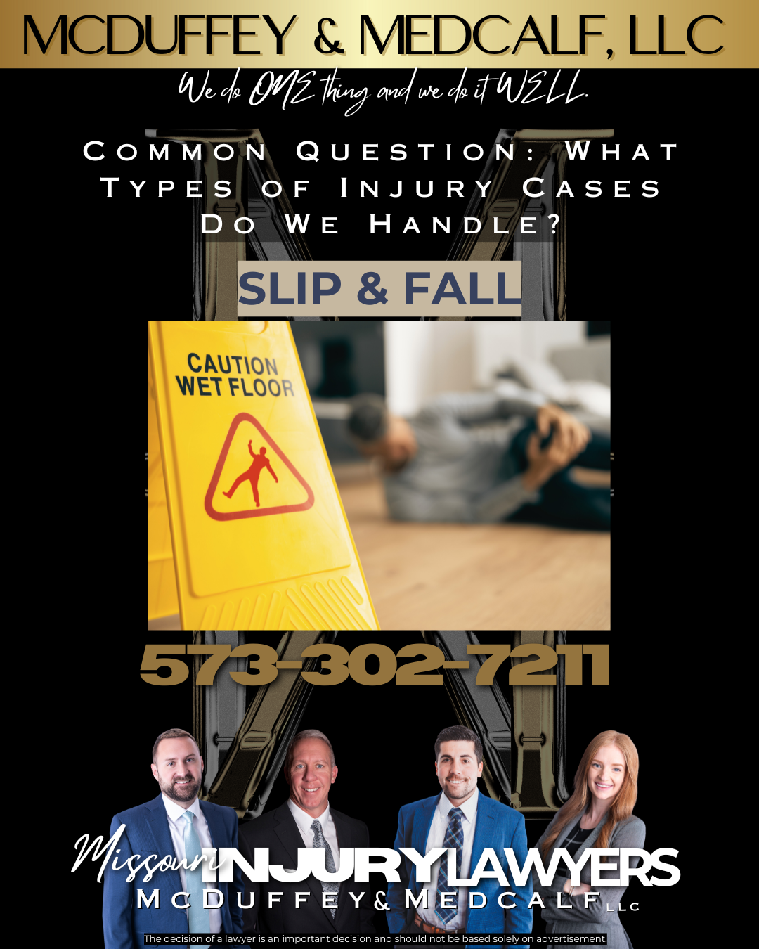 Common types of Injury Cases we Handle-Slip & Fall McDuffey & Medcalf LLC Missouri Personal Injury Lawyers