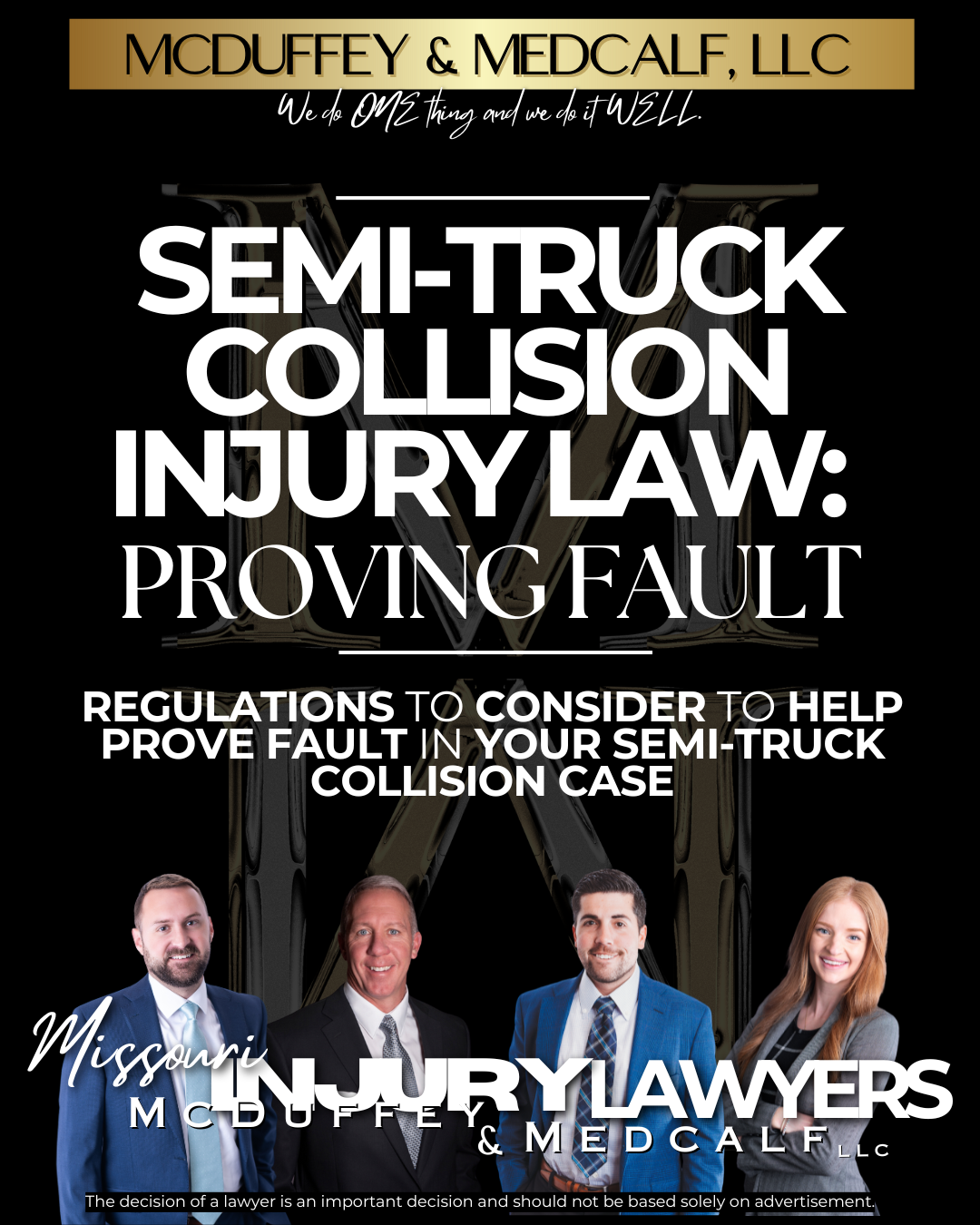 Semi-Truck Collision Injury Law Proving Fault