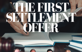 The First Settlement Offer