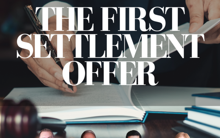 The First Settlement Offer