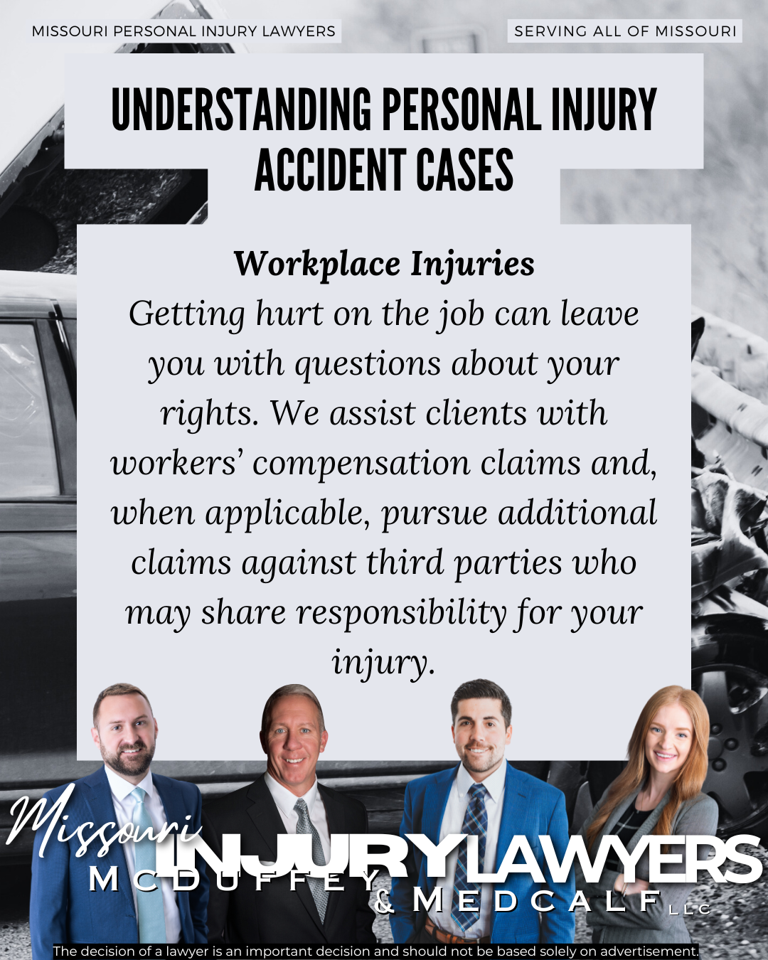 Work Place Injury Lawyers-McDuffey & Medcalf LLC Missouri Personal Injury Lawyers