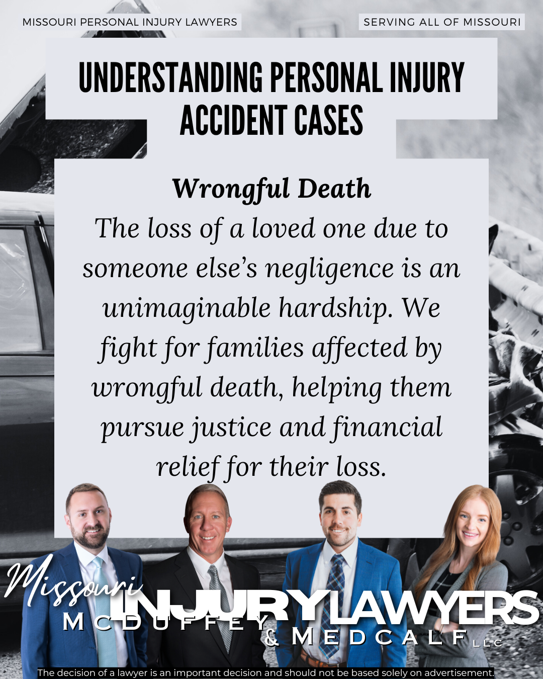 Wrongful death Attorneys McDuffey & Medcalf LLC Missouri Personal Injury Lawyers