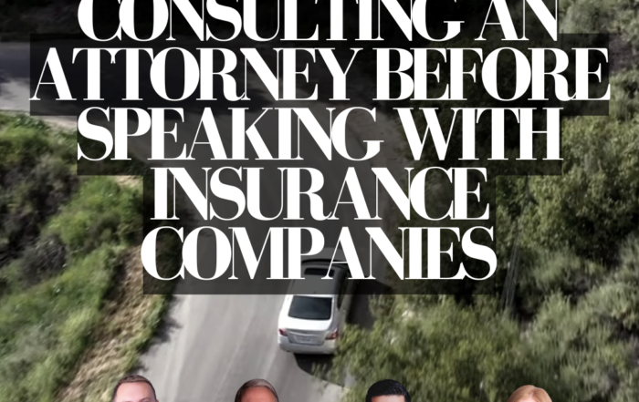 Consulting an Attorney Before Speaking with Insurance Companies